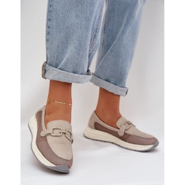 S.Barski Mujer D&amp;A TW210 de cuero Gray Gray gris 2