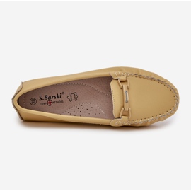 S.Barski Mocasines de cuero plano con decoración S. Barski LR51-547 Amarillo 2