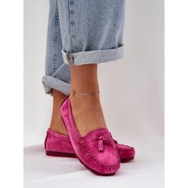 S.Barski FURANS FLAT CLASICA MOCASINS S. BARSKI LR51-548 FUKSJA rosado 5