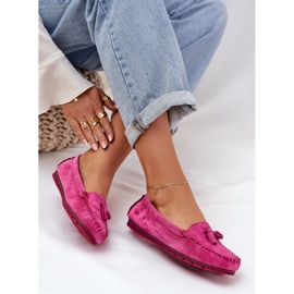 S.Barski FURANS FLAT CLASICA MOCASINS S. BARSKI LR51-548 FUKSJA rosado 6