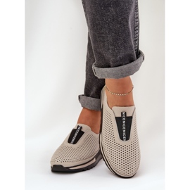 S.Barski Zapatos de mujer atacados hechos de cuero natural S. Barski LR51-672 beige 3