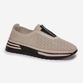S.Barski Zapatos de mujer atacados hechos de cuero natural S. Barski LR51-672 beige 4