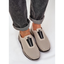 S.Barski Zapatos de mujer atacados hechos de cuero natural S. Barski LR51-672 beige 5
