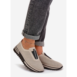 S.Barski Zapatos de mujer atacados hechos de cuero natural S. Barski LR51-672 beige 1