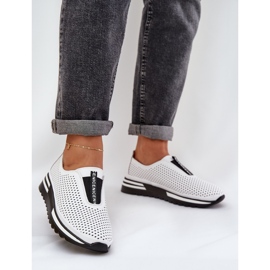 S.Barski Zapatos de mujer atacados hechos de cuero natural S. Barski LR51-672 White blanco 2 S.Barski Zapatos de mujer atacados hechos de cuero natural S. Barski LR51-672 White blanco 2