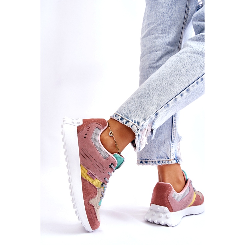 Big Star Sneakers de mujer Pink-Beige rosa 1