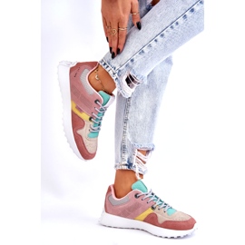 Big Star Sneakers de mujer Pink-Beige rosado 2