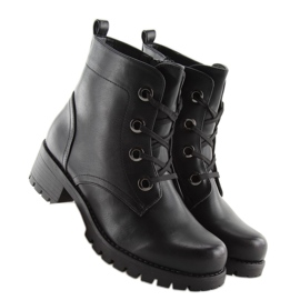 Botas negras con cordones HQ891 negro 3
