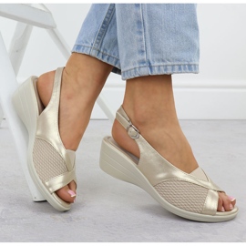 Sandalias para mujeres para cómodos beige evento 8863 4