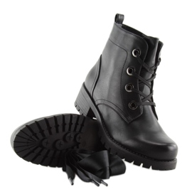 Botas negras con cordones HQ891 negro 6