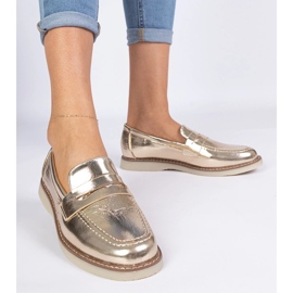 Mocasines de mujer Golden Classic dorado 1