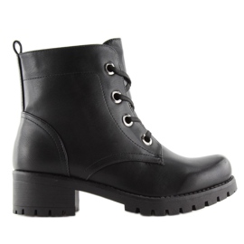 Botas negras con cordones HQ891 negro 5