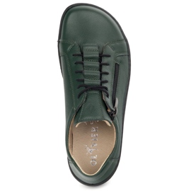 Olivier Zapatos minimalistas descalzos de cuero 1242 verde 8