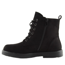 Botas negras con cordones HQ901 negro 6