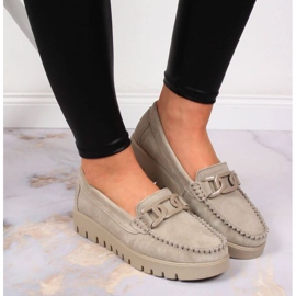 Mocasines en la plataforma Filippo W PAW314B beige 5