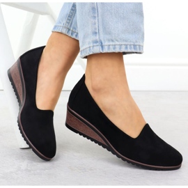 Zapatos para una cuña Potocki SZ12276 Negro 4
