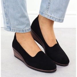Zapatos para una cuña Potocki SZ12276 Negro 6
