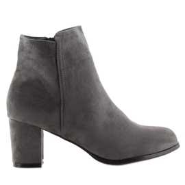 Tacones grises grises clásicos 1
