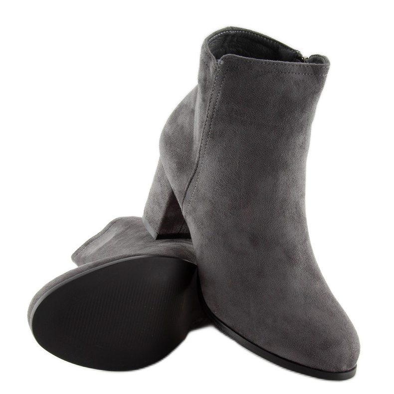 Tacones grises grises clásicos 2