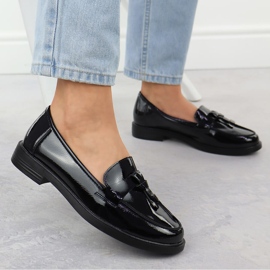 Zapatos lacados para mujeres Lords Negro Potocki SZ12369 5