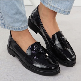 Zapatos lacados para mujeres Lords Negro Potocki SZ12369 6