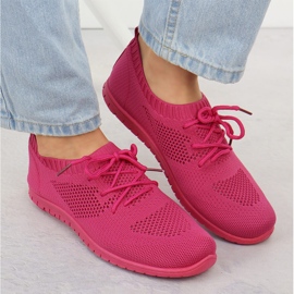Zapatos deportivos femeninos abiertos fuchsja news 1020 rosado 6