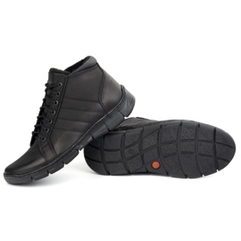 Olivier Zapatos para hombres Lace -Up Tobillo de cuero 311kz Fut Black negro 3