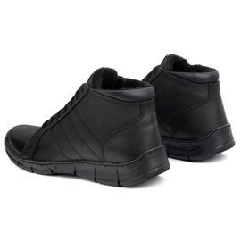 Olivier Zapatos para hombres Lace -Up Tobillo de cuero 311kz Fut Black negro 4