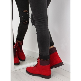 Botas con cordones rojo 1539 Rojo 5