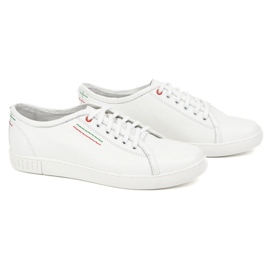 Zapatos de cuero polbut modelo modelo 2129 blanco 2