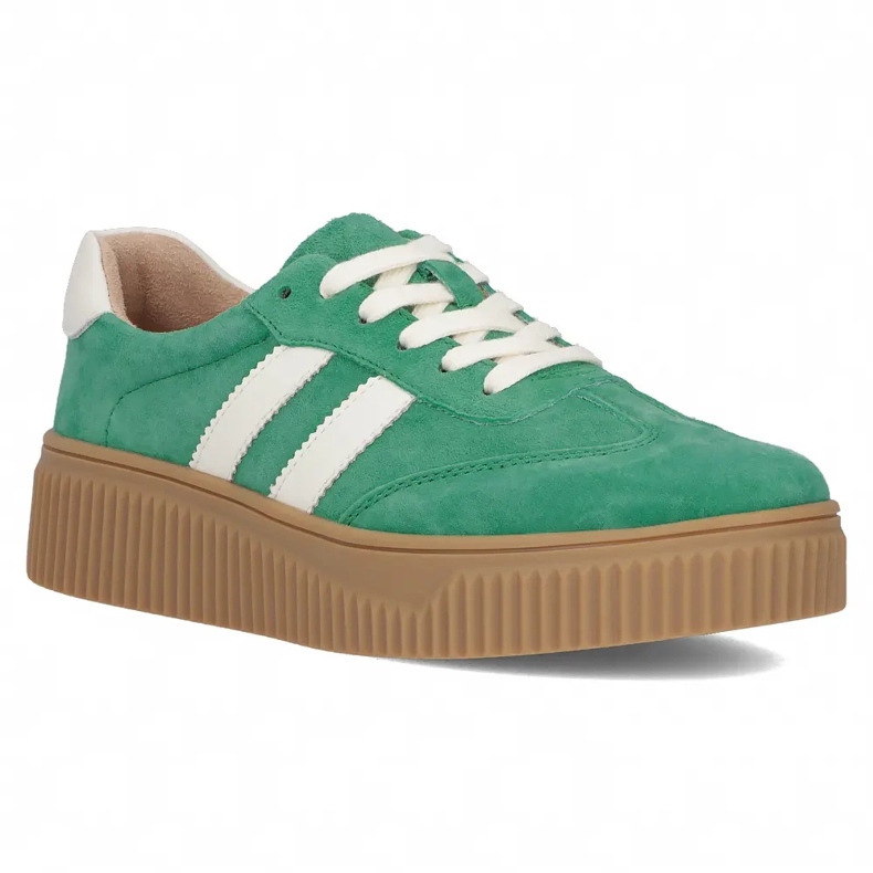 Zapatillas de deporte de cuero Filippo DP6776/25 Green Suede verde 1