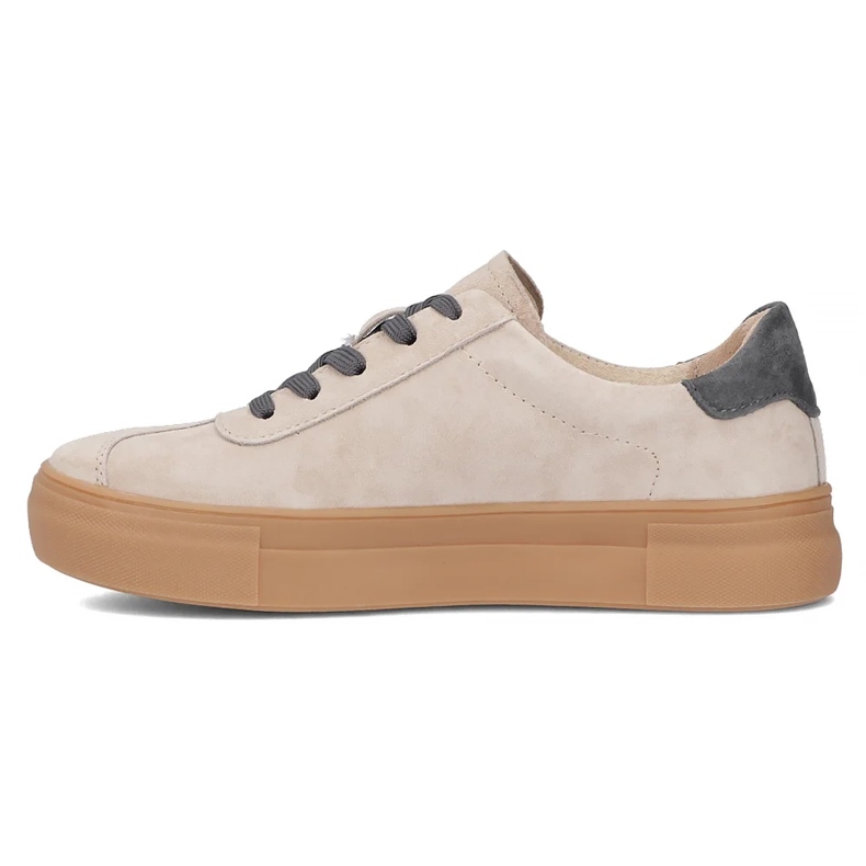 Zapatillas de deporte de cuero Filippo DP6798/25 beige con gris 2