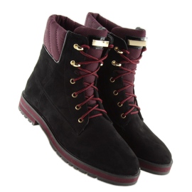 Botines negros con cordones 1539 Black 1 Botines negros con cordones 1539 Black 1