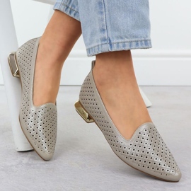 Zapatos en un talón decorativo Potocki en SZ12574 WOL290 4