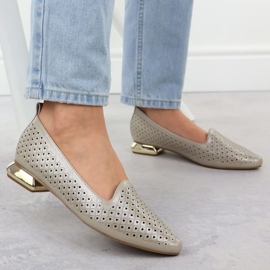Zapatos en un talón decorativo Potocki en SZ12574 WOL290 5