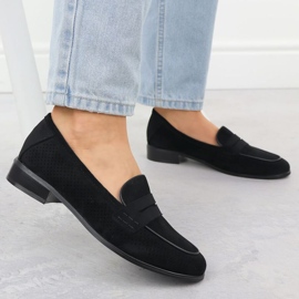 Lords Potocki Suede Zapatos SZ12585 Negro 5