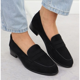 Lords Potocki Suede Zapatos SZ12585 Negro 6