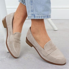 Zapatos de ante Openwork Lords Potocki SZ12585 Beige 4