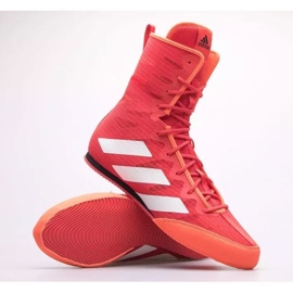 Zapatos de boxeo adidas Box Hog 4 M GW1403 rojo 17