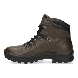 Botas de trekking de cuero táctico-Myśliwskie Knieja Pollonus Brown 6-0127-002 marrón marrón 2