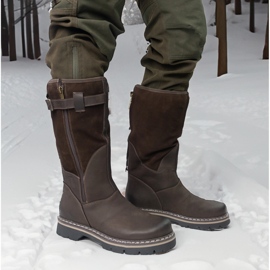 Pollonus Botas tácticas duraderas-myśliwskie cuero baribal pollono marrón 6-0104-002 cara 8