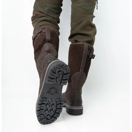 Pollonus Botas tácticas duraderas-myśliwskie cuero baribal pollono marrón 6-0104-002 cara 11
