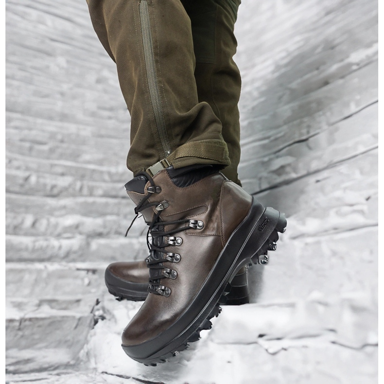 Pollonus Zapatos de trekking, cuero táctico polonus 6-0126-002 bisonte marrón 2