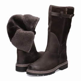 Pollonus Botas tácticas duraderas-myśliwskie cuero baribal pollono marrón 6-0104-003 loco 3