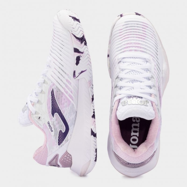 Tenis zapatos joma point dama 2402 rosa/blanco 2