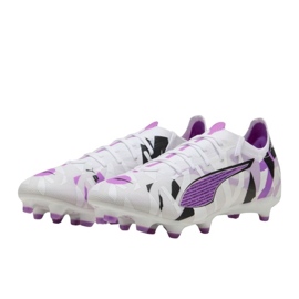 Puma Ultra 5 Match Forever FG/AG 108412 01 Zapatos de fútbol blanco 1