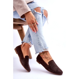 S.Barski Mocasines Cómodos Ante Marrón Giovana 5