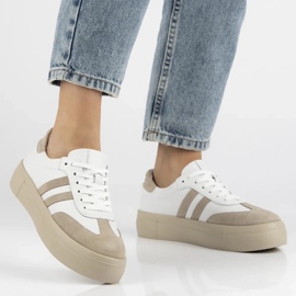 Filippo DP6841/24 zapatillas de cuero blanco 8