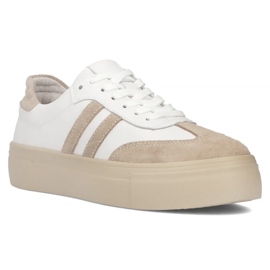 Filippo DP6841/24 zapatillas de cuero blanco 6