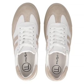 Filippo DP6841/24 zapatillas de cuero blanco 5